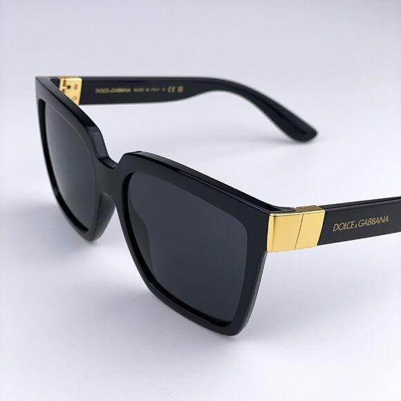 SALE! NEW D&G DG6165  501/87 Black Dark Gray Square Women Sunglasses main image 9